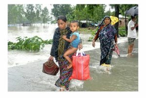 দিনাজপুরের বন্যা পরিস্থিতি